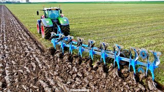 Ploughing on Dutch clay soil w FENDT 1050 amp 9 furrow Lemken Diamant 16  KMWP Farms [upl. by Vern]