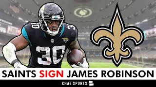 BREAKING New Orleans Saints Sign RB James Robinson To Practice Squad  Saints News [upl. by Nerine974]