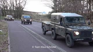 Konvoi Landrover und MAN british Army STEADFAST DEFENDER [upl. by Rivy]