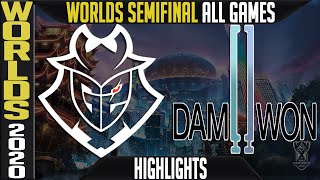 G2 vs DWG Highlights ALL GAMES  Semifinals Worlds 2020 Playoffs  G2 Esports vs Damwon Gaming [upl. by Ahsaeit628]