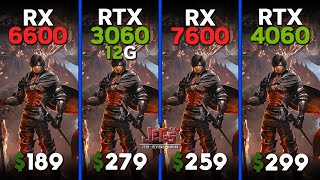 RX 6600 vs RTX 3060 12G vs RX 7600 vs RTX 4060  Ryzen 5 7600  Tested in 15 games [upl. by Asserrac741]