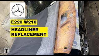 Replacing the headliner on a MercedesBenz E220d W210 [upl. by Anek]