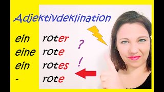 DEUTSCHE GRAMMATIK☝️🔥 ADJEKTIVDEKLINATION TEIL 1 A2B1 [upl. by Hege]