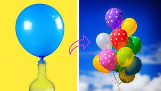 HOW TO MAKE FLYING BALLOONS AT HOME WITHOUT HELIUM  EXPERIMENTS  CrafTricks [upl. by Arotal]