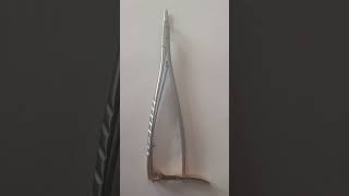 roselle forceps needle holder deep areas with tip amp box carbide insert 21cm Eggzicome industries [upl. by Lertsek881]