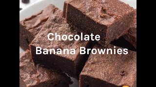 6Ingredient Ripe Banana Brownies [upl. by Ttennaj880]