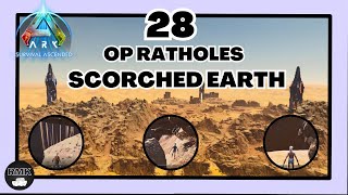 28 OP RATHOLES  SCORCHED EARTH  ARK Survival Ascended [upl. by Ranita773]