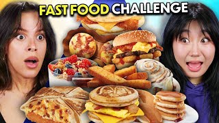 Fast Food Mystery Box Challenge Breakfast Fast Food [upl. by Artemed]