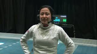 Jessica Guo Interview  2024 NCAA Fencing Championships [upl. by Aldon134]