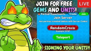 🔴 LIVE  SANDBOX MODE Partner Experiments Giveaways amp Signing Units Toilet Tower Defense CODE [upl. by Henn]