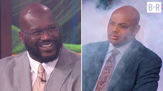 Shaq Hits Chuck With a Smoke Machine  Inside the NBA [upl. by Aillimat]