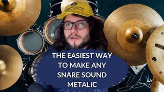 Easiest wat to make any snare sound metalic [upl. by Ching]