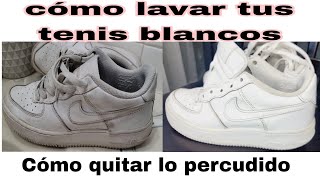 Tenis Blancos Quitarle Lo Percudido👌Quedan como NUEVOS🤩 [upl. by Lagas]