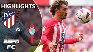 Atletico Madrid vs Celta Vigo  LALIGA Highlights  ESPN FC [upl. by Ennylcaj]