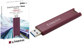 Обзор USB Kingston DataTraveler Max 256GB USB 32 [upl. by Ynohtnael]