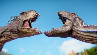 INDORAPTOR vs SCORPIOS REX vs TORO CARNOTAURUS  Jurassic World Evolution 2 [upl. by Toffic3]