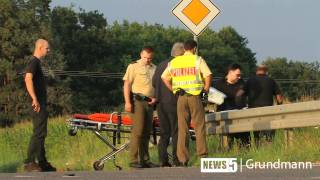 03082011 RH Motorradfahrer tödlich verunglückt [upl. by Megen]