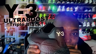 Adidas Y3 UltraBoost 21 “Triple Black”  Review [upl. by Hayman]