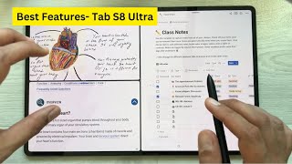 Top 5 Best Features For Samsung Galaxy Tab S8 Ultra [upl. by Kurr]