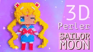 Build a Sailor Moon 3D Figure by following this Perler Beads Tutorial [upl. by Nya]