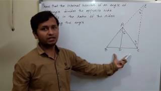 Angle bisector theorem class 10 [upl. by Idner]