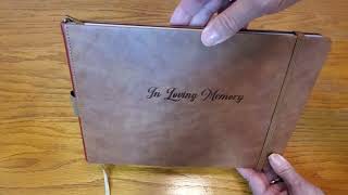 Funeral Guest Book For Memorial Service Ideas [upl. by Curr491]