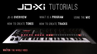 Roland JDXi Analog Digital Synthesizer Tutorials [upl. by Juakn918]