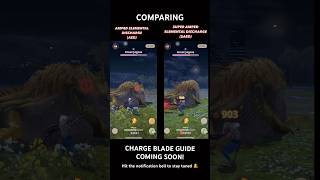 AED vs SAED for CHARGE BLADES monsterhunternow shorts chargeblade [upl. by Natsirt]