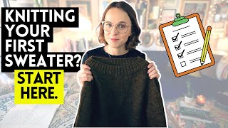 Watch this before you knit your first sweater 👍 knittingpodcast [upl. by Aneryc662]