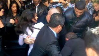 TOTALLY CRAZY Kim Kardashian screaming as she gets ATTACKED by Vitalii Sediuk in Paris [upl. by Rosalyn538]