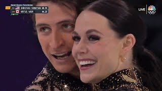 VirtueMoir 2018 Olympics SD Latin Rock Medley NBC [upl. by Kinnard]