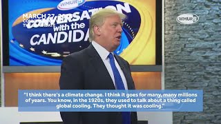 Donald Trump then and now Climate change [upl. by Ahseem]