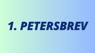 Bibelen Guds Ord ✝️ 1 Petersbrev [upl. by Sydalg]