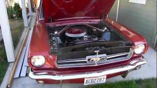 1965 Mustang 200ci Inline Six w FlowMaster Series 40 Muffler [upl. by Ahsilak]