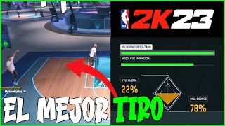 EL MEJOR TIRO DE NBA 2K23 🤑 COMO CREAR UN TIRO EN SUSPENSIÓN 🏀 [upl. by Yeh678]