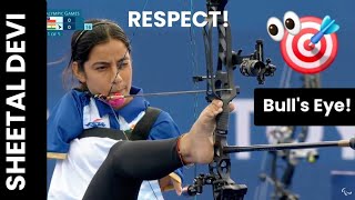 Sheetal Devi Paralympics 2024 tir a larc paralympique [upl. by Neiluj919]