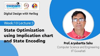 Lec 35 State Optimization using Implication chart and State Encoding [upl. by Eniron]