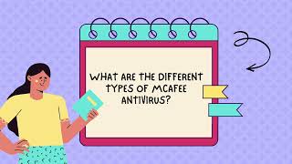 What are the different types of McAfee antivirus [upl. by Ettedranreb255]