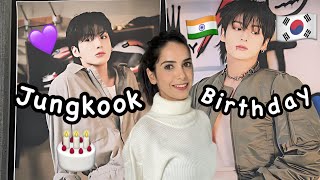 🇰🇷BTS JUNGKOOK Birthday Celebration in KOREA 💜 trying JK favorite CVS food [upl. by Aivatnahs516]