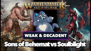 Sons of Behemat vs Soulblgiht Gravelords Age of Sigmar Battle Report [upl. by Erhard]