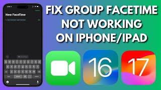 How To Fix Group FaceTime Not Working On iPhoneiPad [upl. by Mullen345]