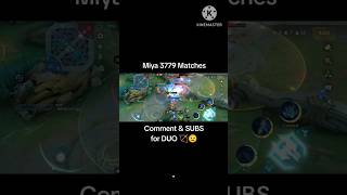 Miya 3779 Matches  ML Season 34 mobilelegends shortgamehighlights [upl. by Olga]