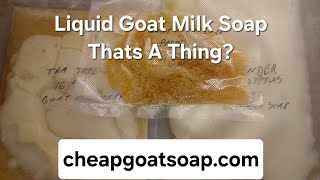 Making an Order of Liquid Goat Milk Soap Using our hand made Liquid goat milk soap paste [upl. by Sherburn]