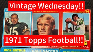 1971 Topps Football auction preview All HOFer’s and near HOFer’s Bradshaw Sayers Namath Butkus [upl. by Bertero]