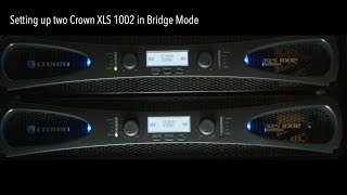 HowTo Setup A Crown Amp in Bridge Mode [upl. by Kilby450]