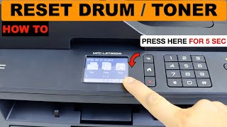 How To Reset Brother MFC L2730dw Toner or Drum [upl. by Annemarie]