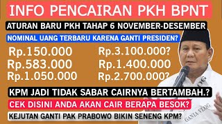 INFO CAIR PKH TAHAP 6  BPNT NOVDES TERBARU NOMINAL BERUBAH MANTAP INI DIA INFONYA SIMAK YA [upl. by Tolliver]