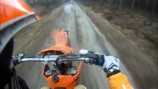 Ktm 525 exc Honda crf 450 HD [upl. by Aihsar]