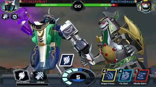 Mighty Morphin Dragonzord Vs Wild Force Predazord Power Rangers Legacy Wars [upl. by Nyvlem]