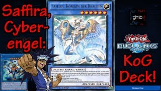 Yugioh Duel Links  Saffira Cyberengel  KoG PvP Deck Tutorial  w Gimbplays GERDEU [upl. by Lisan203]